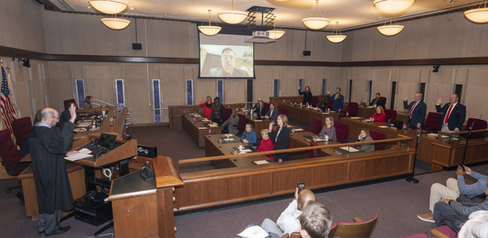 Board swearing in