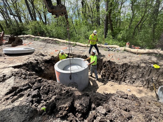 Storm sewer installation