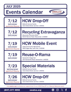 SWALCO July 2025 Events Calendar
