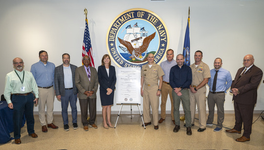 Naval Signing Group Shot August 21 2025
