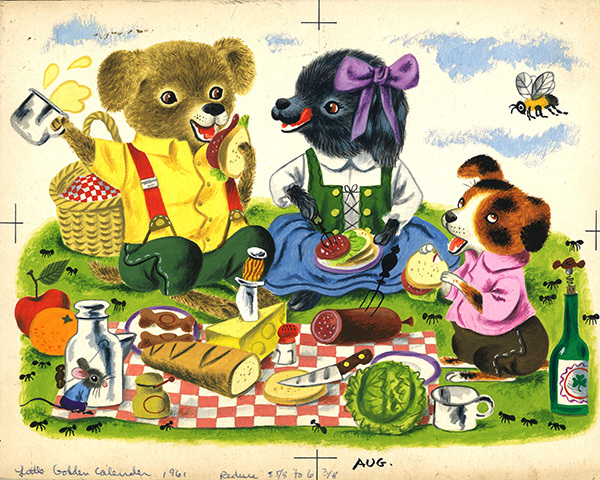 Children's book art display