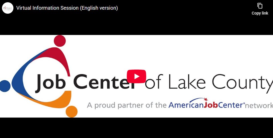 Job Center of Lake County virtual information session