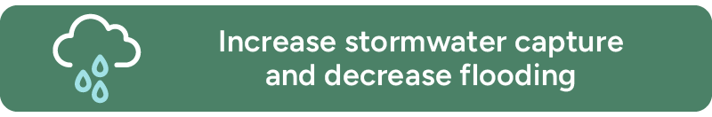 Increase stormwater capture and reduce flooding