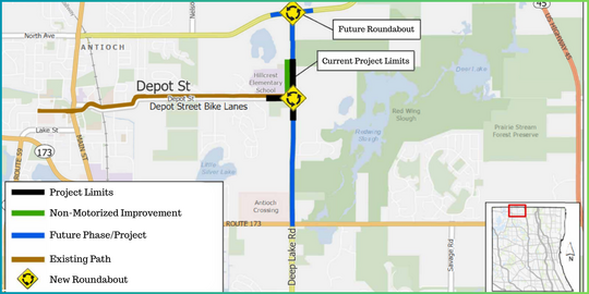 Deep Lake Road Project Limits