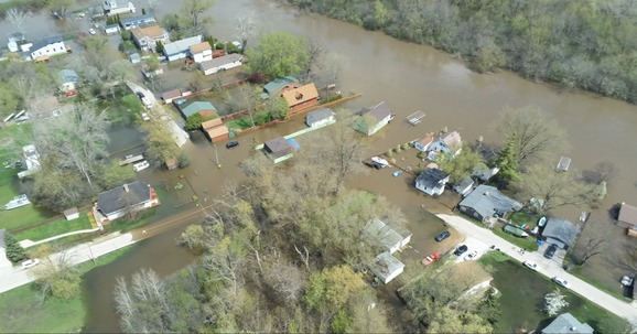 Flooded streets 