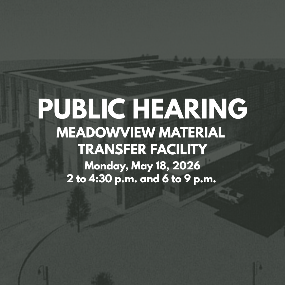 Public Hearing Meadowview Waste Transfer Station
