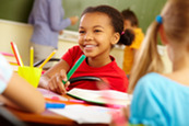 Student at a desk