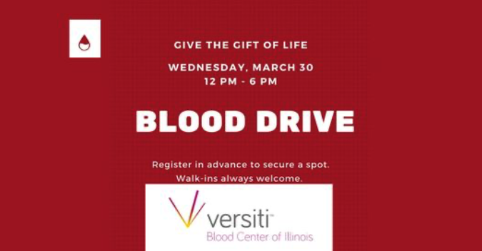 Lemont Library Blood Drive March 30