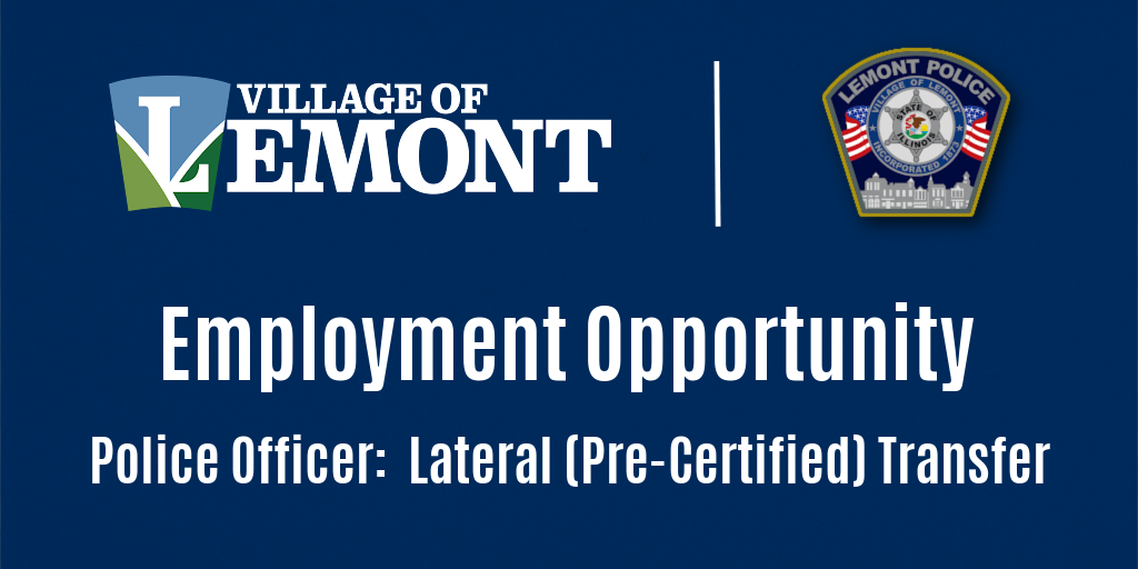 Village of Lemont Employment Opportunity
