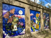 OPRF commemorative mural at South Boulevard and Scoville Avenue