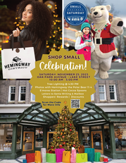 Hemingway District Small Business Saturday event flyer
