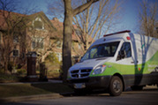 Health mobile van at Cheney Mansion