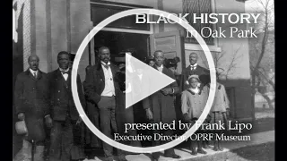 Black history presentation with play button