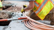 Lead service water line replacement with copper