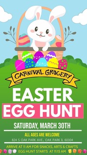 Carnival Grocery Easter Egg Hunt graphic