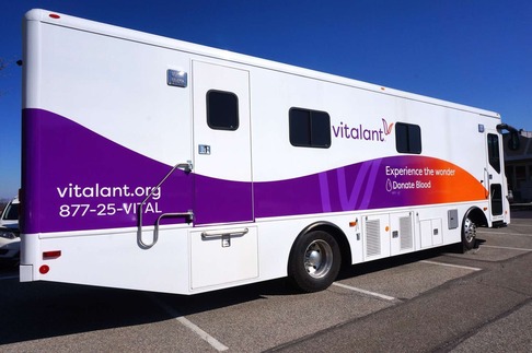 Vitalant blood donation bus