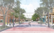 Oak Park Avenue streetscape project rendering