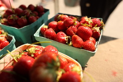 Strawberries at the Oak Park Farmers' Market