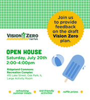 Vision Zero open house July 2024