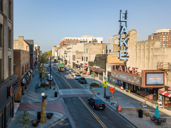 Lake Street aerial view