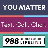 988 Suicide Prevention graphic