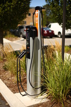 Electric vehicle EV charging station at Village Hall