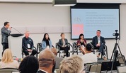 Parking Services Manager Sean Keane at Infraday Midwest panel discussion 2024