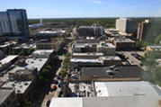 Oak Park buildings from above - building benchmarking