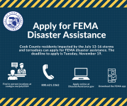 FEMA Disaster Assistance graphic for Cook County