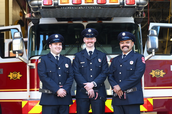 Firefighters Peacocki, McNamara and Lopez-Campos sworn in