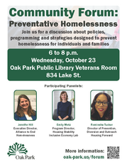 Preventative homelessness flyer