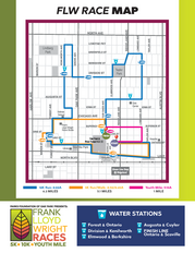 2024 Frank Lloyd Wright Races map