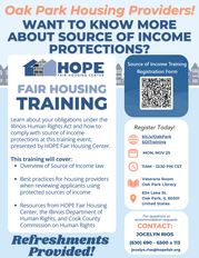 Fair Housing Training flyer