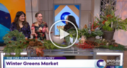 Oak Park Conservatory Winter Greens Market featured on WGN with play button