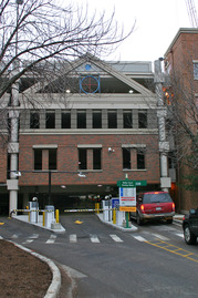 Holley Court garage entrance