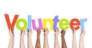 Volunteer graphic with letters