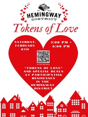Hemingway District Tokens of Love event graphic