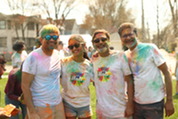Oak Park Holi Celebration participants in 2024.