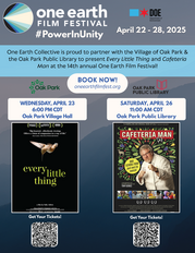 One Earth Film Festival joint event promo flyer