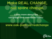 Make Real Change not spare change