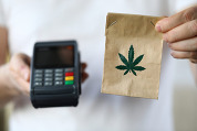 Cannabis dispensary stock image
