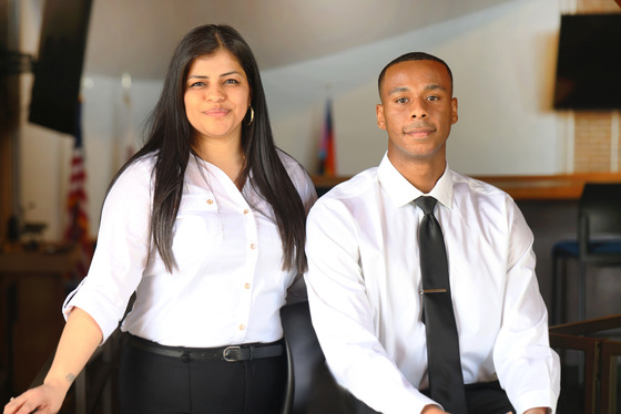 Police Officers Alondra Salinas and Michael Moore