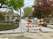 Alley construction in Oak Park