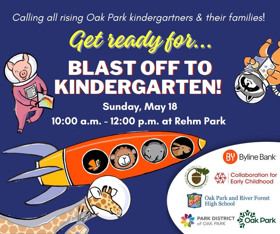 Blast Off to Kindergarten 2025 graphic