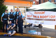 Members of the Police Department participate in Cop on a Rooftop initaitve on May 16, 2025.