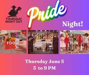 Thursday Night Out Pride graphic