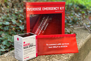 Opioid overdose emergency kit with Naloxone