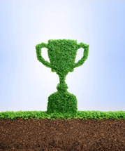 Green Awards trophy graphic