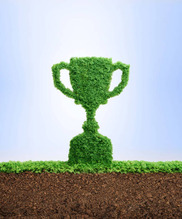 Green Awards trophy graphic
