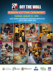 Oak Park Area Arts Council Off the Wall Ribbon Cutting Ceremony graphic